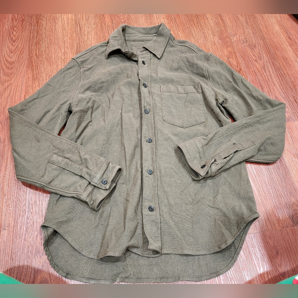 Citizens Of Humanity Luca Green Lone Sleeve Button Down Shirt